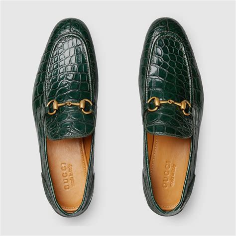 gucci crocodile skin shoes|Men's Gucci Jordaan crocodile loafer .